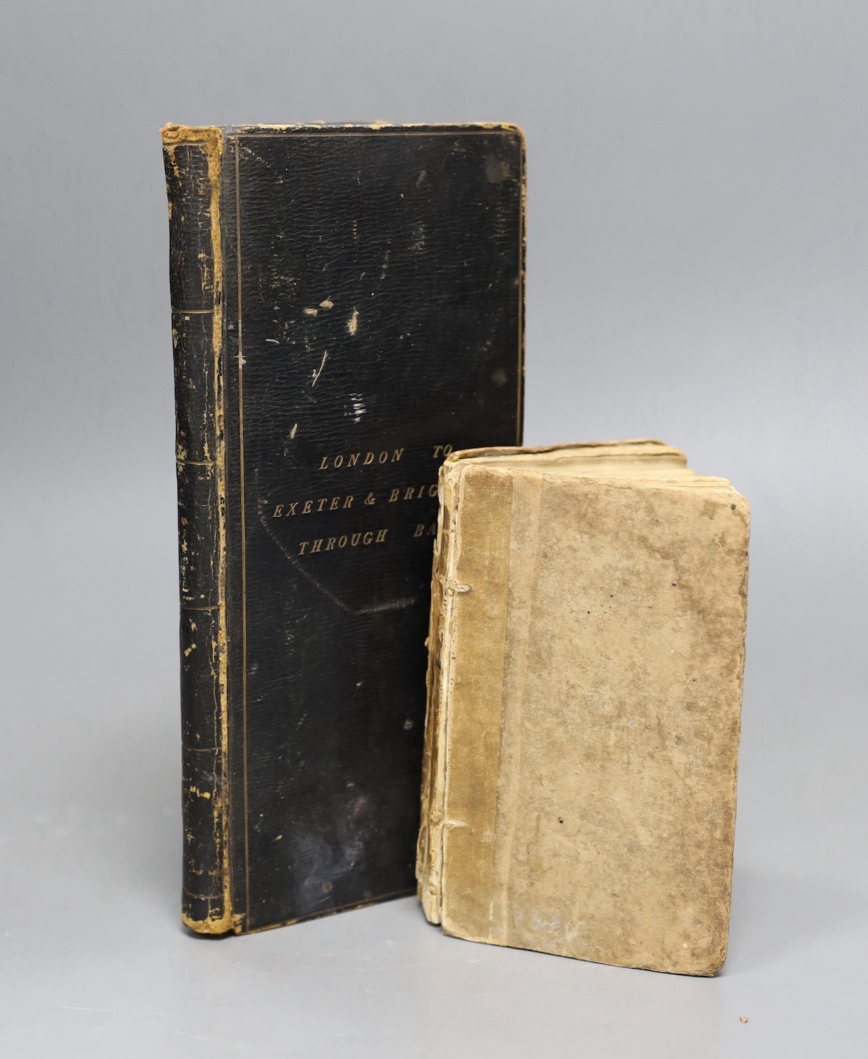 London to Exeter and Brighton through Bath, one volume and Questions on Herodotus, 1827, one volume